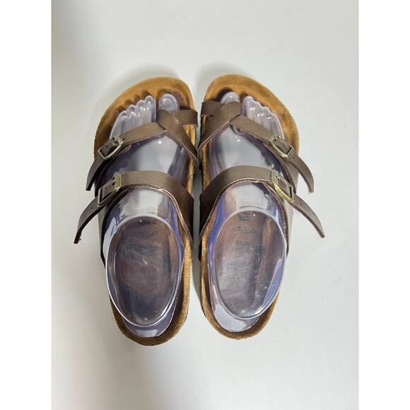 Birkenstock Bronze Birko Flor Mayari Toe Thong Adjust Sandal 37 Reg-Wide 6-6.5 - Picture 8 of 9